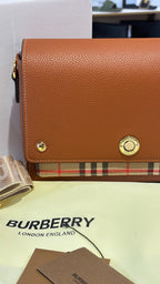 Signature Check Detail crossbody bag