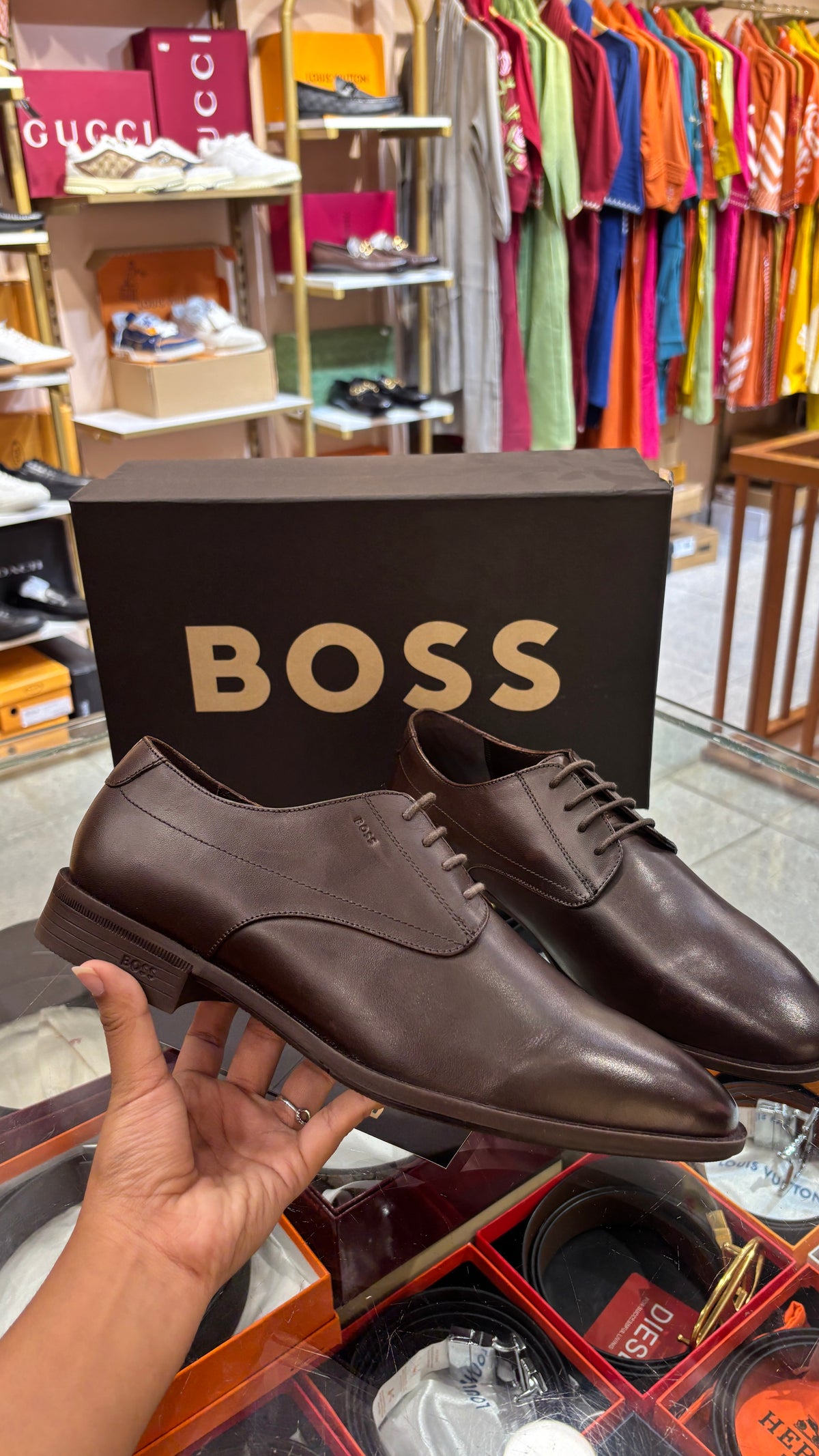 Premium Deep Brown Leather Lace-Up loafer
