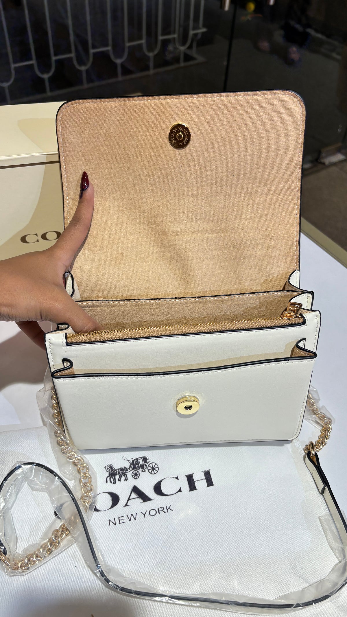 Floral White Sling bag
