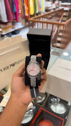 AR11686 Women Quartz Pink Dial Analog