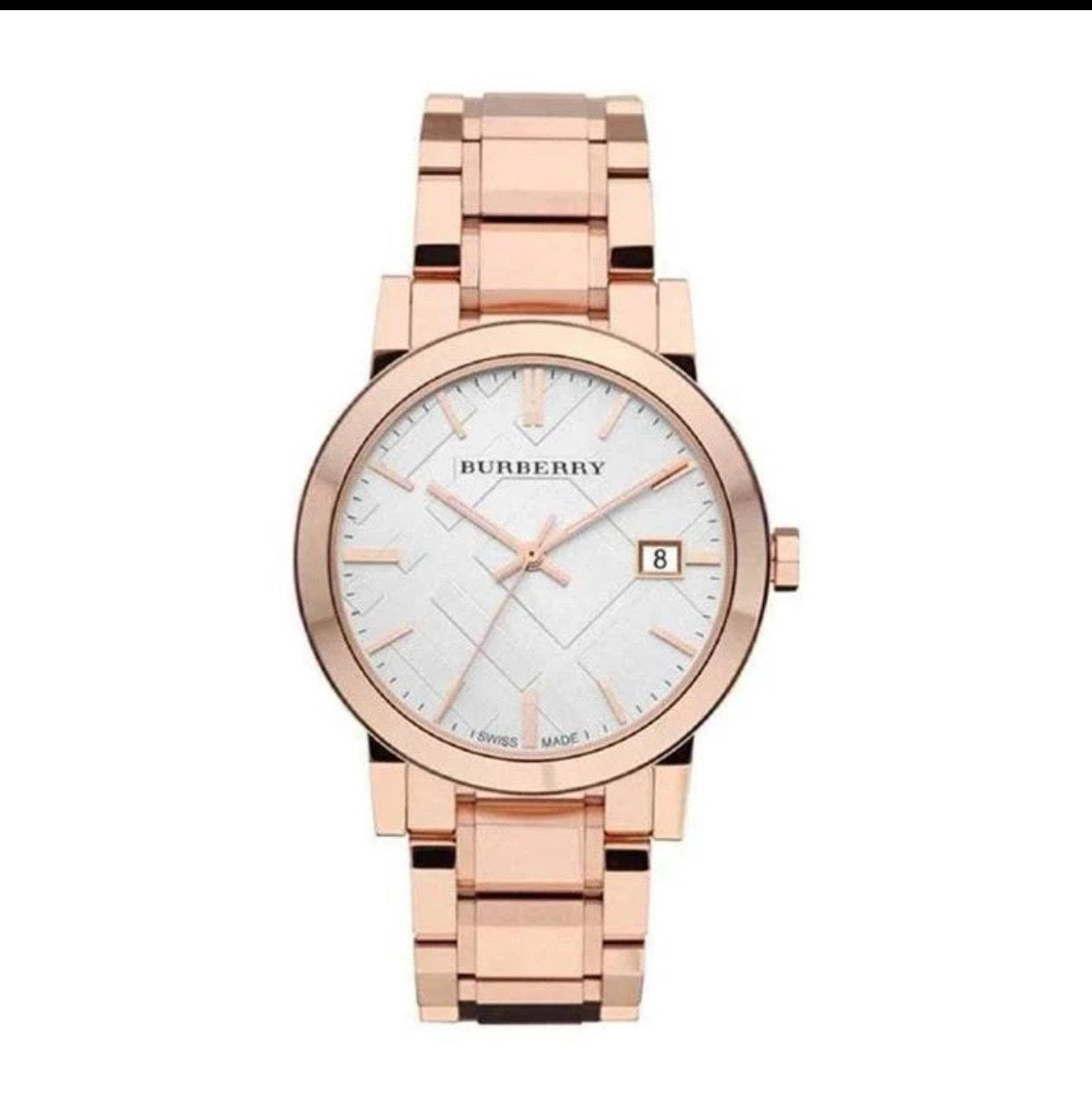 BU9004 White checkered unisex watch