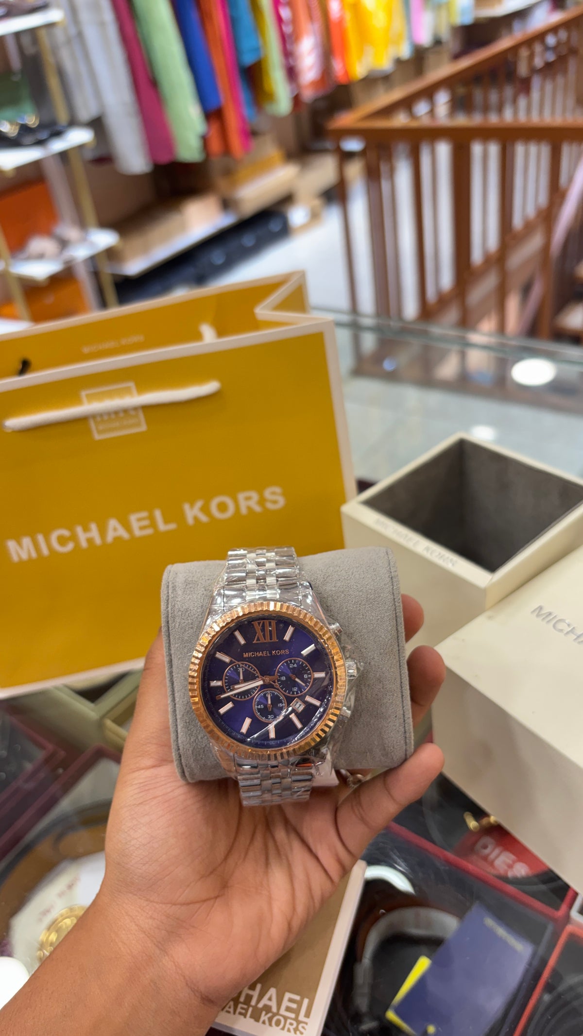 MK8689 Lexington Blue Dial Watch for Men