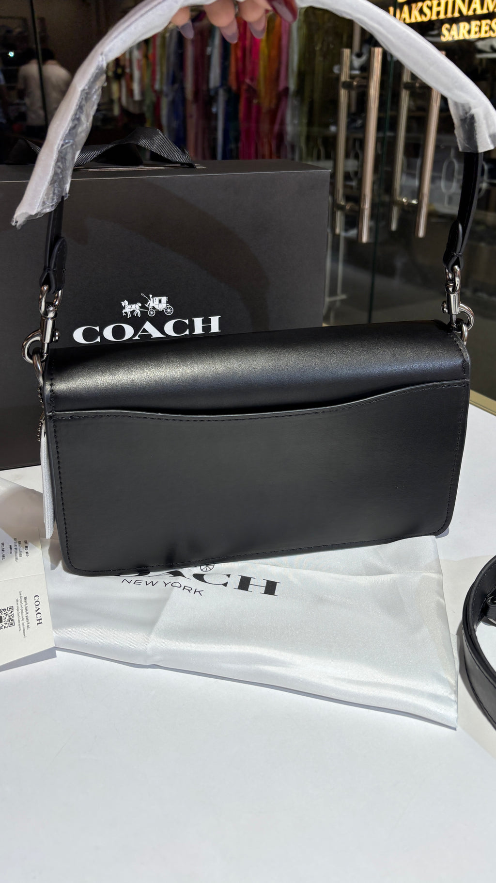 Black monogram tabby bag with 2 straps