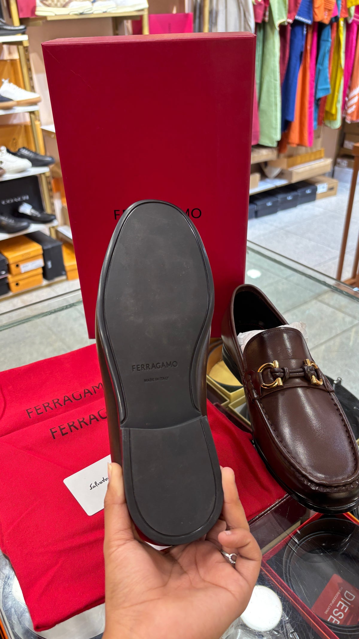 Signature Brown Buckled Leather