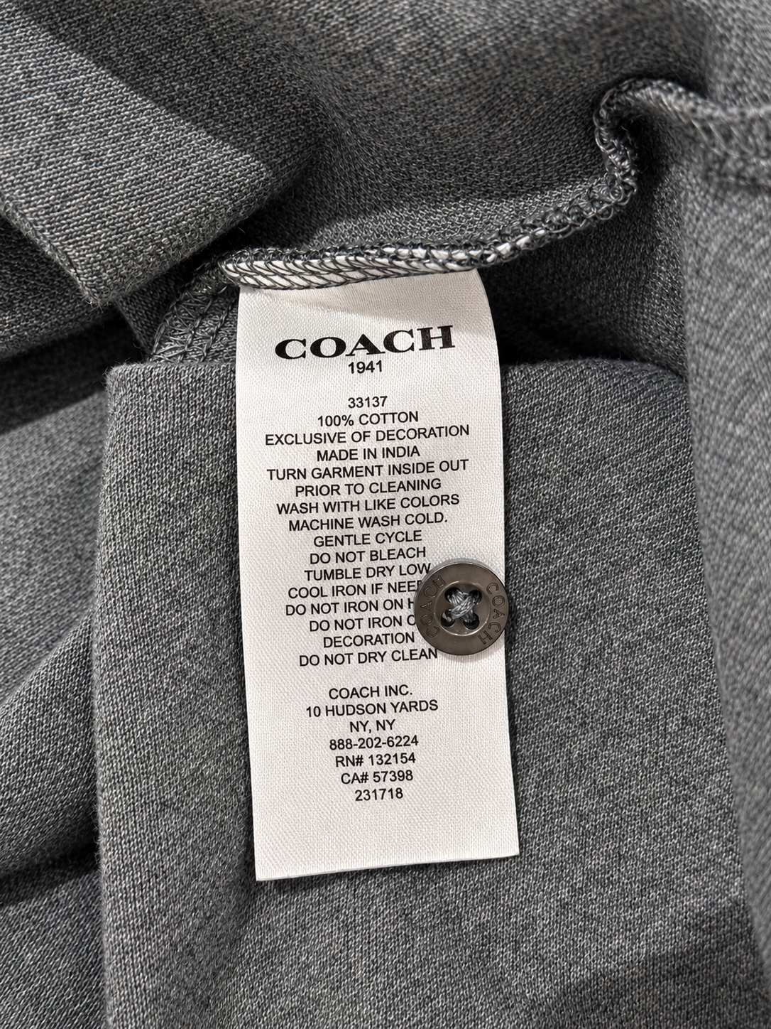 Premium Grey Monogram Pattern Polo T-Shirt