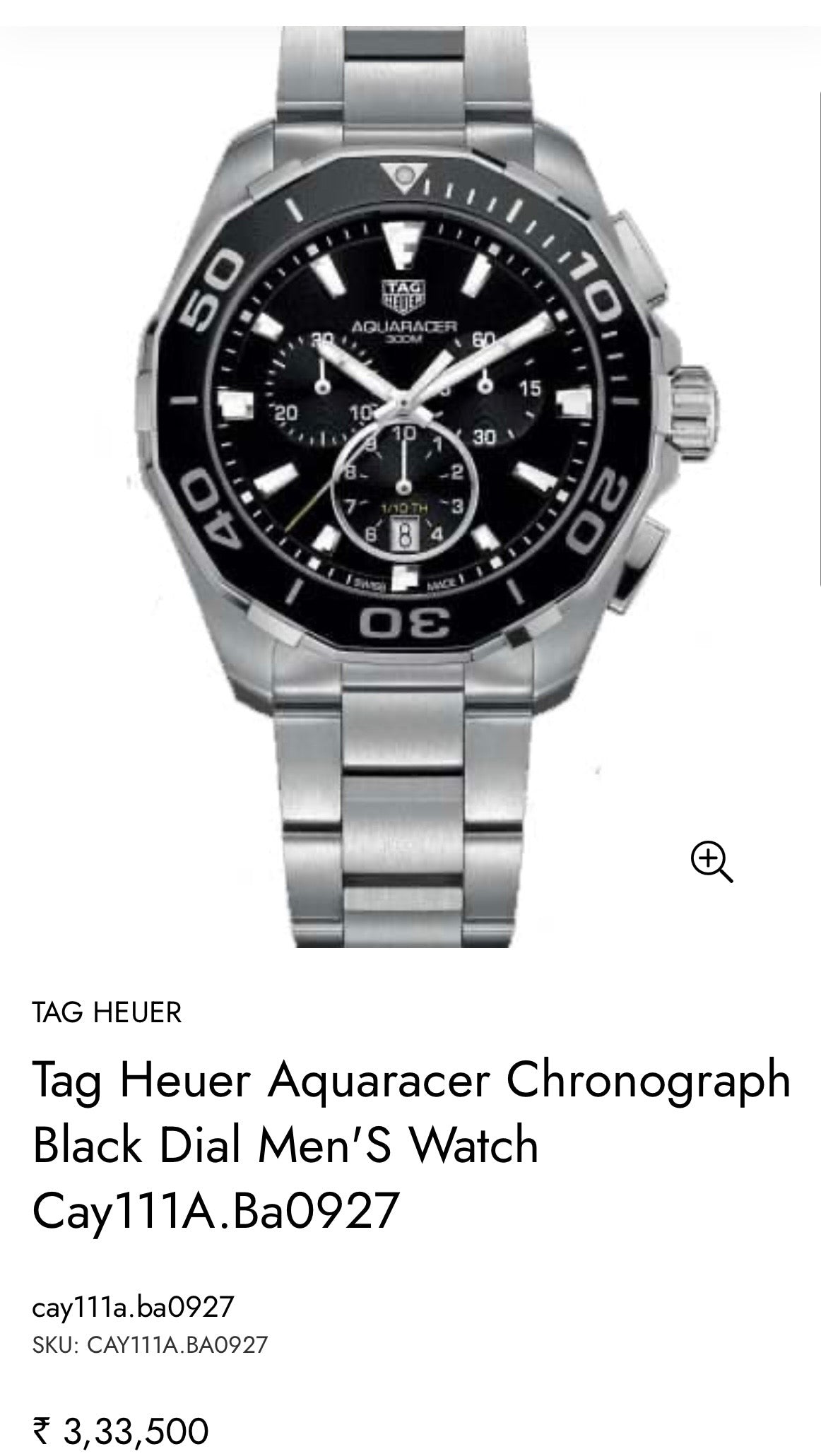 AQUARACER
Quartz CAY1110.BA0927