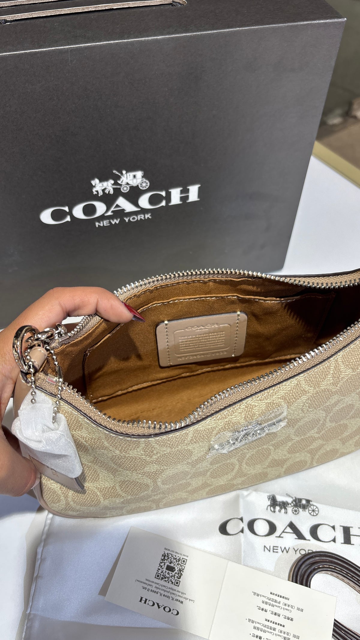 Beige Monogram Shoulder bag