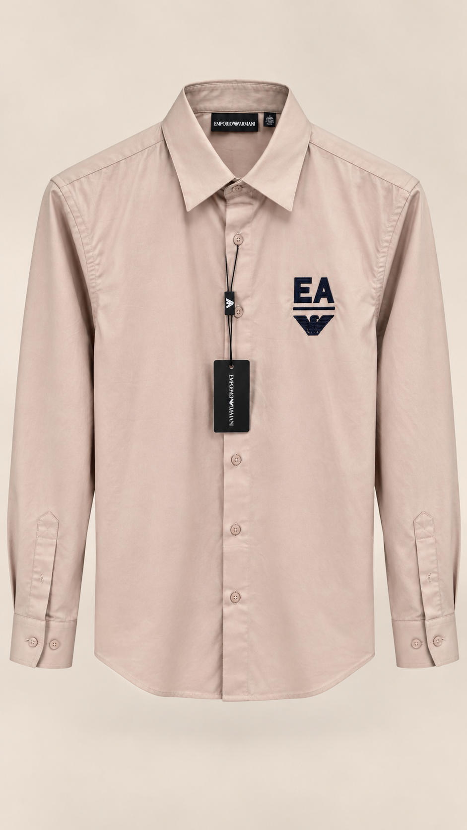 Elegant Beige Cotton Shirt