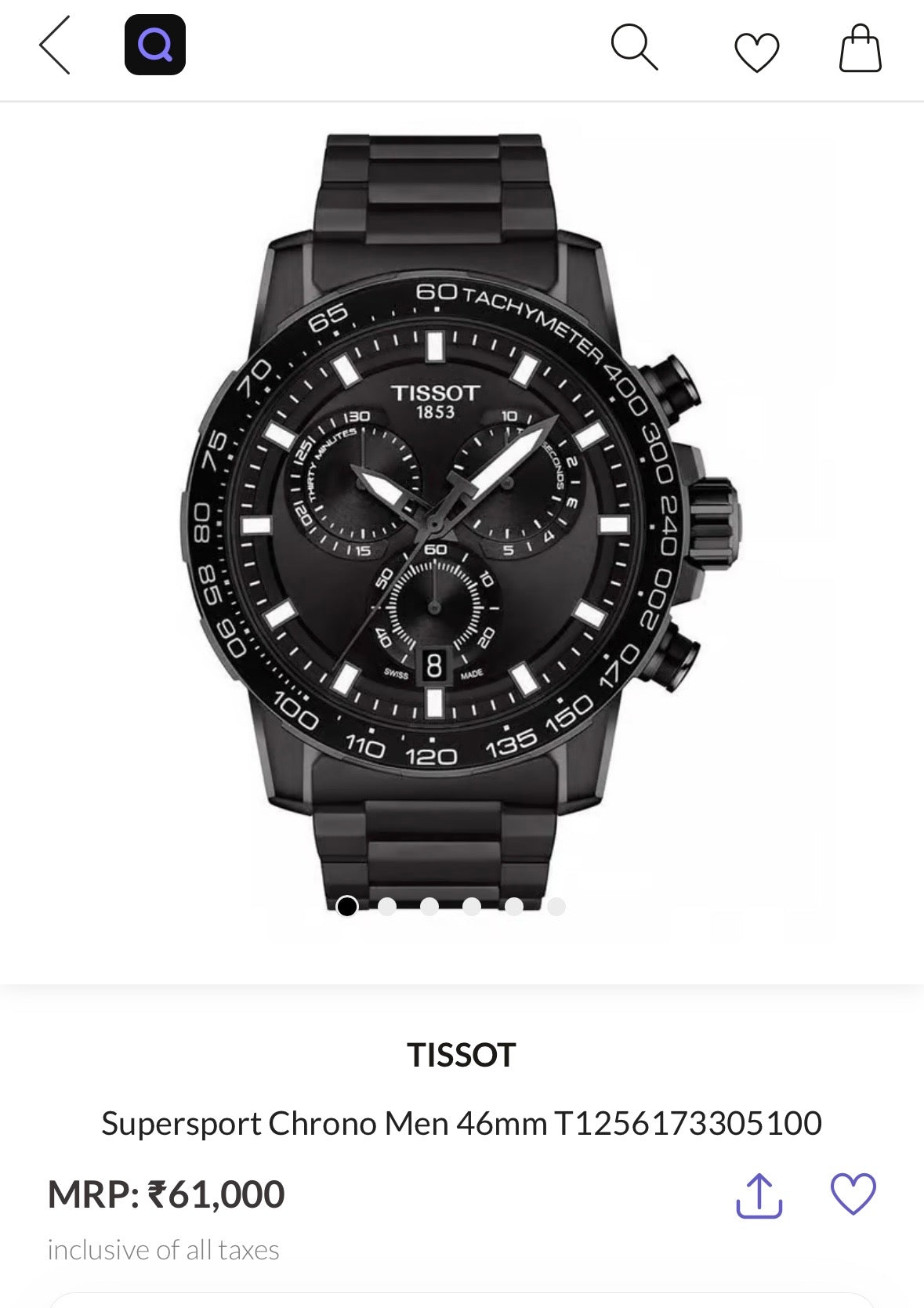 Supersport Chrono Men 46mm T1256173305100