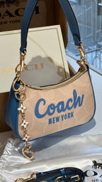 Monogram Shoulder bag with charm