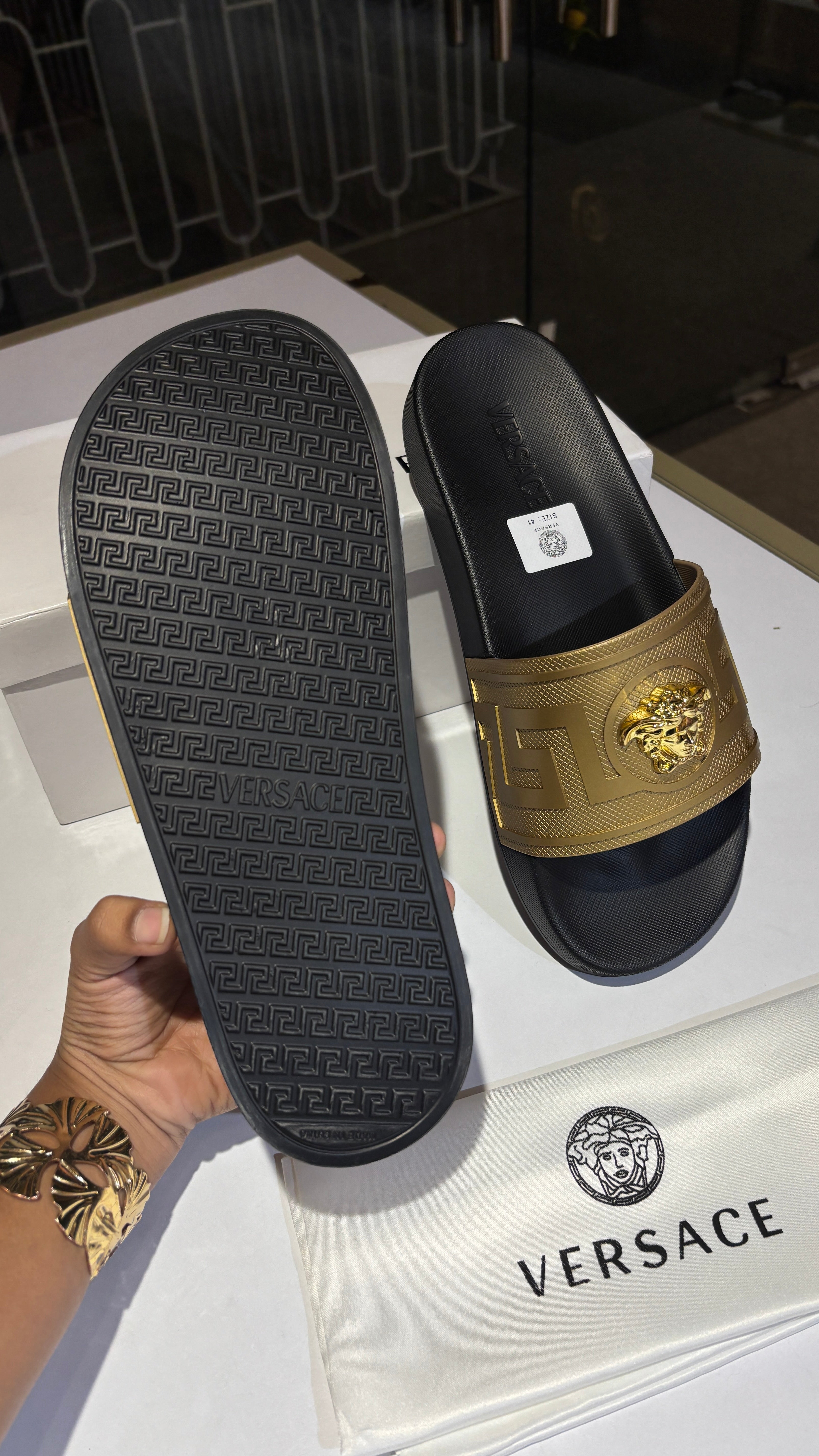 Classic Gold Medallion Slides