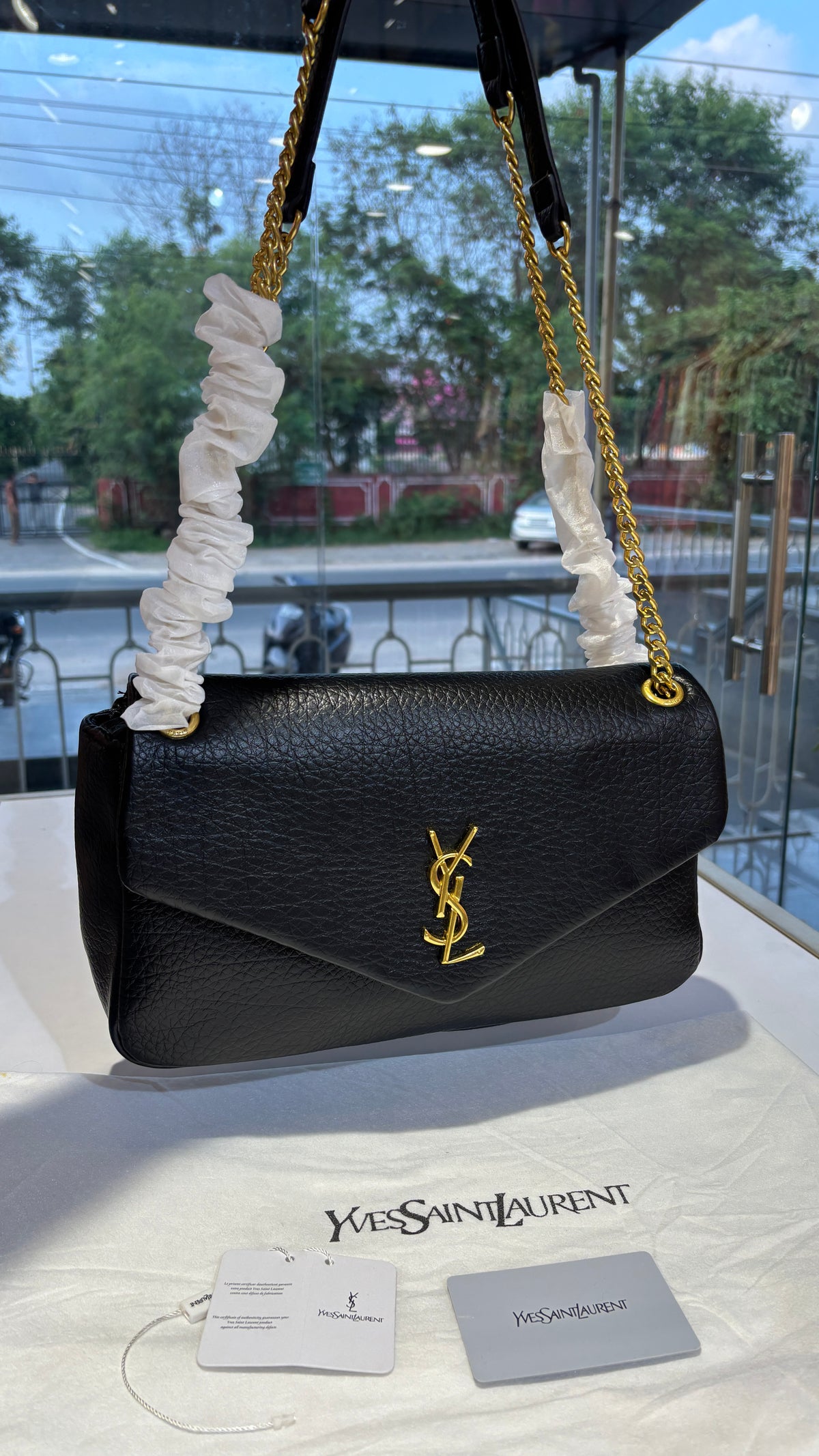 Classic Black Quilted Shoulder Bag