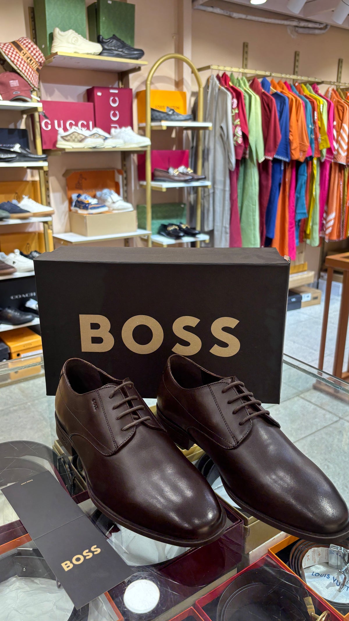 Premium Deep Brown Leather Lace-Up loafer