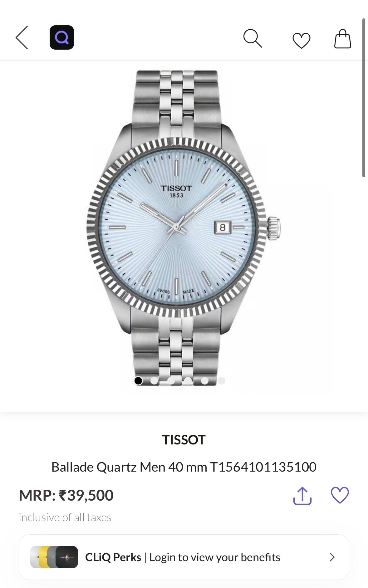 Ballade Quartz Men 40 mm T1564101135100