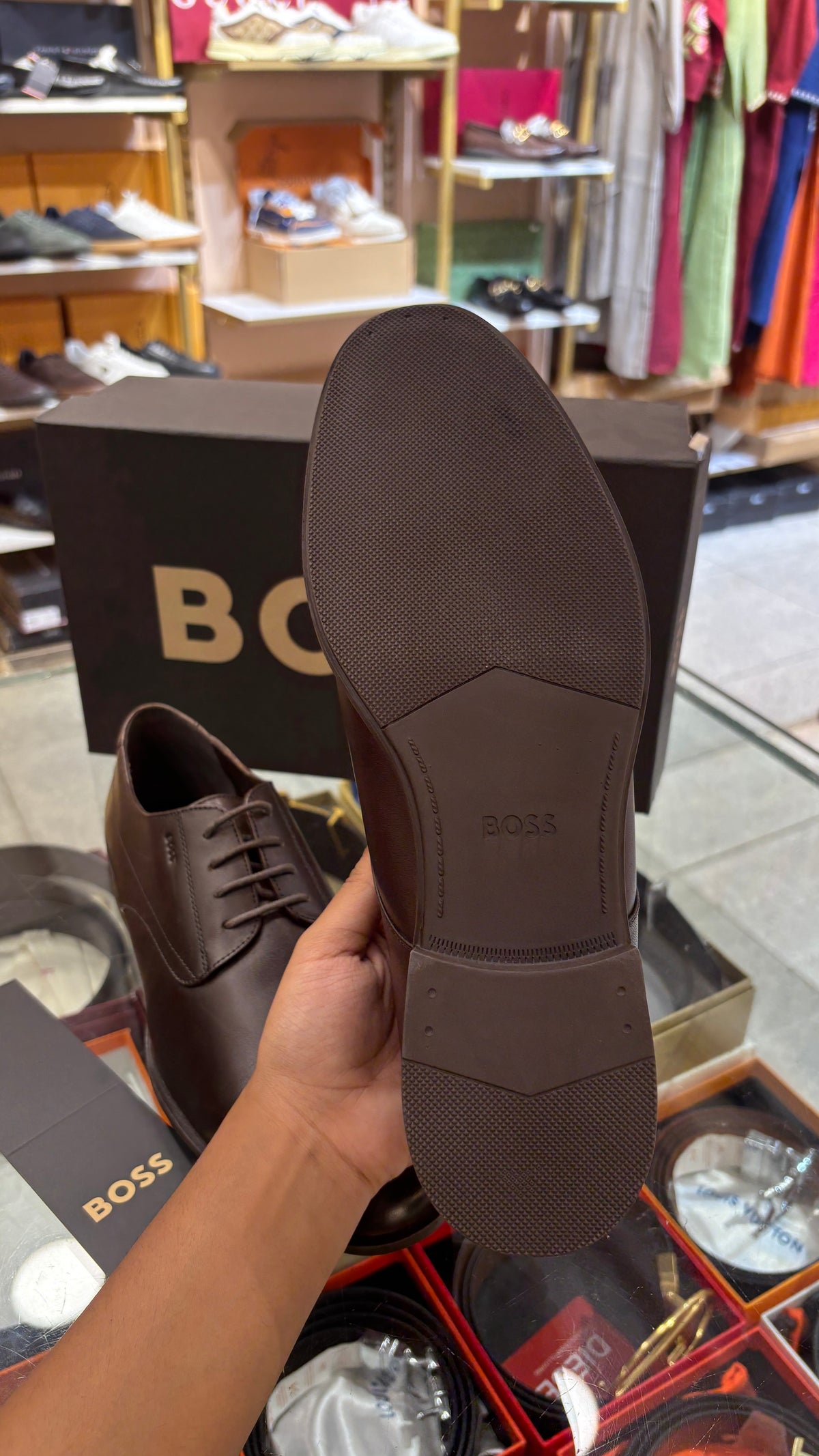 Premium Deep Brown Leather Lace-Up loafer