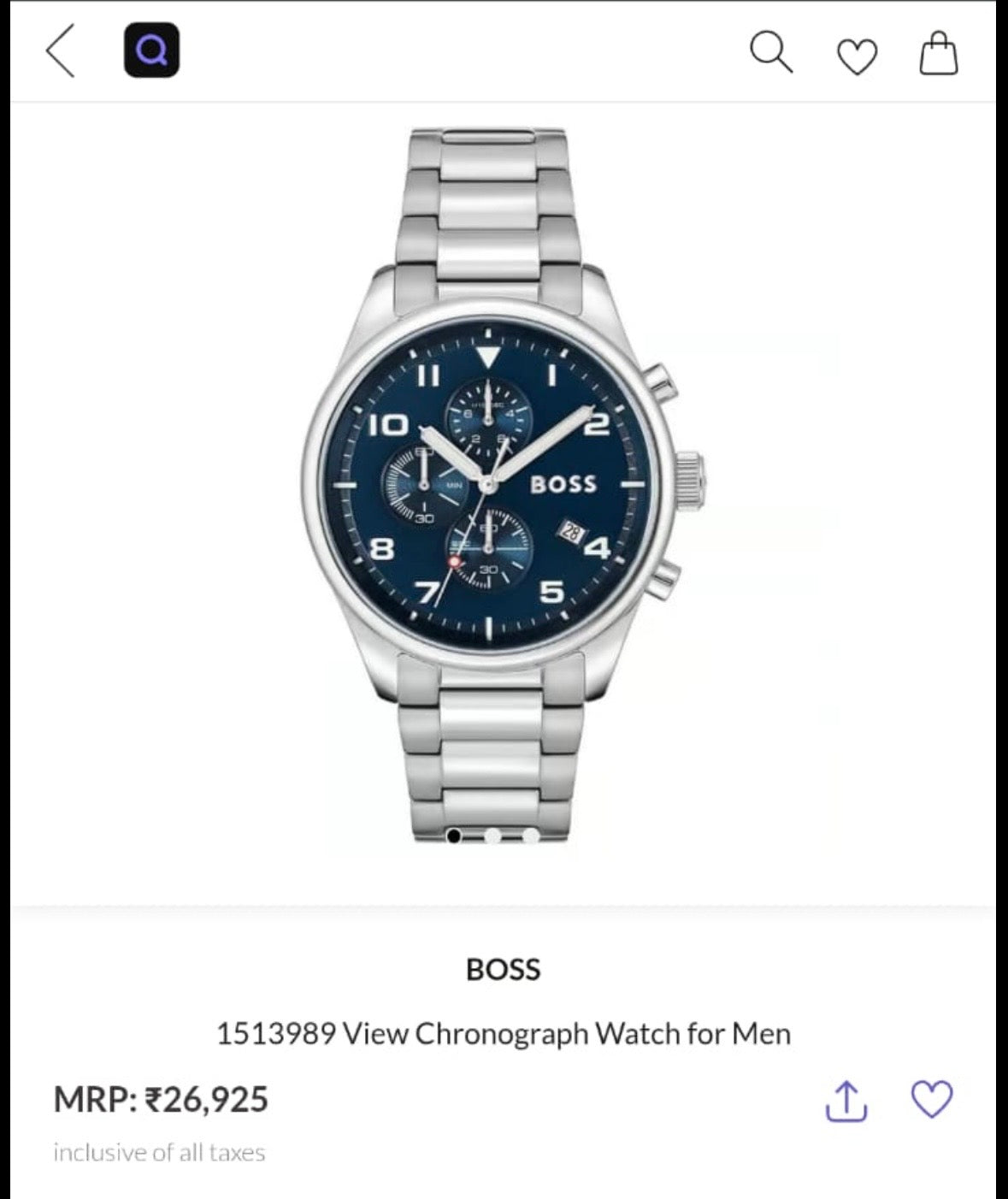 1513989 View Chronograph Watch for Men