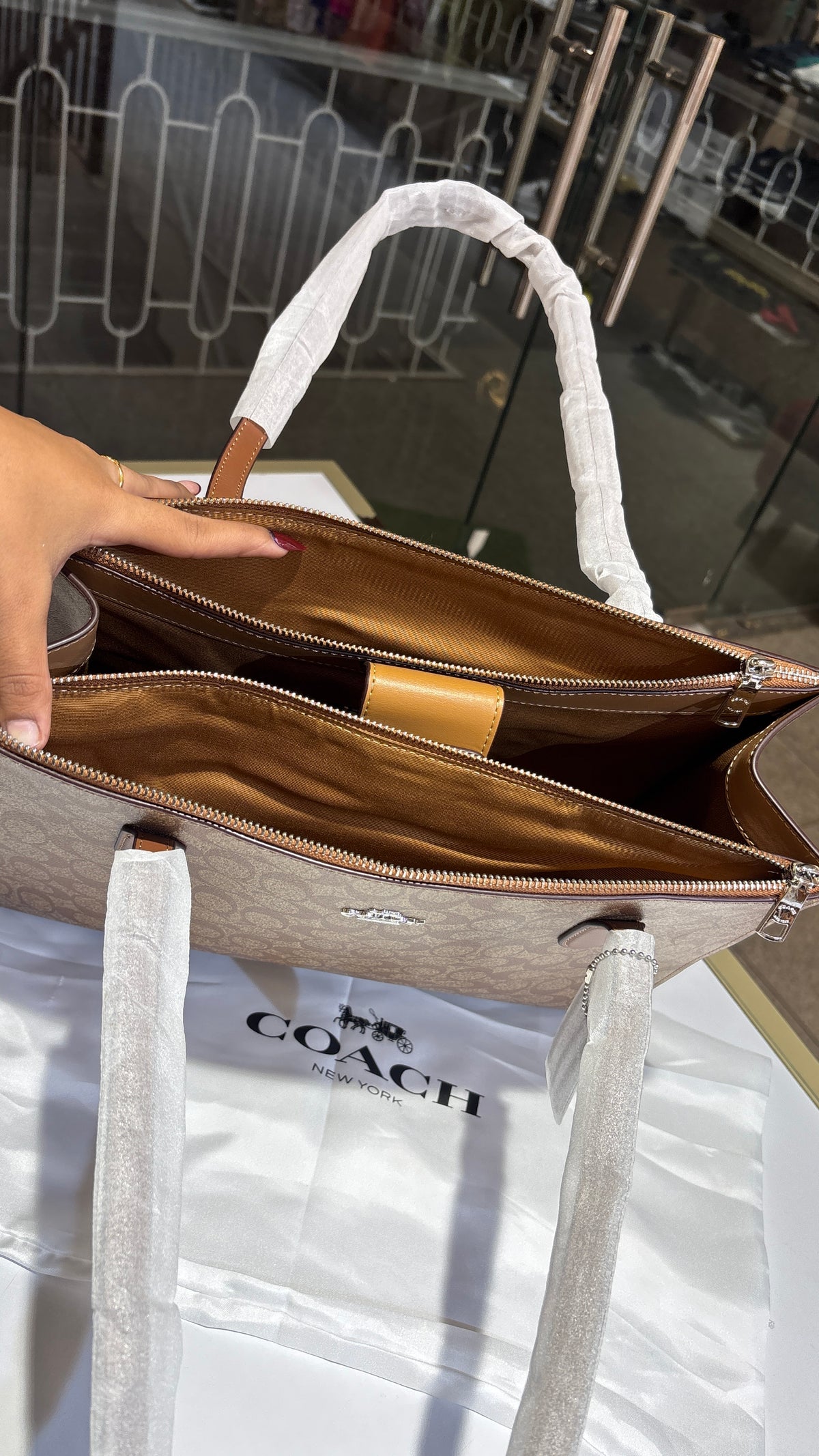 Structured Signature tote bag