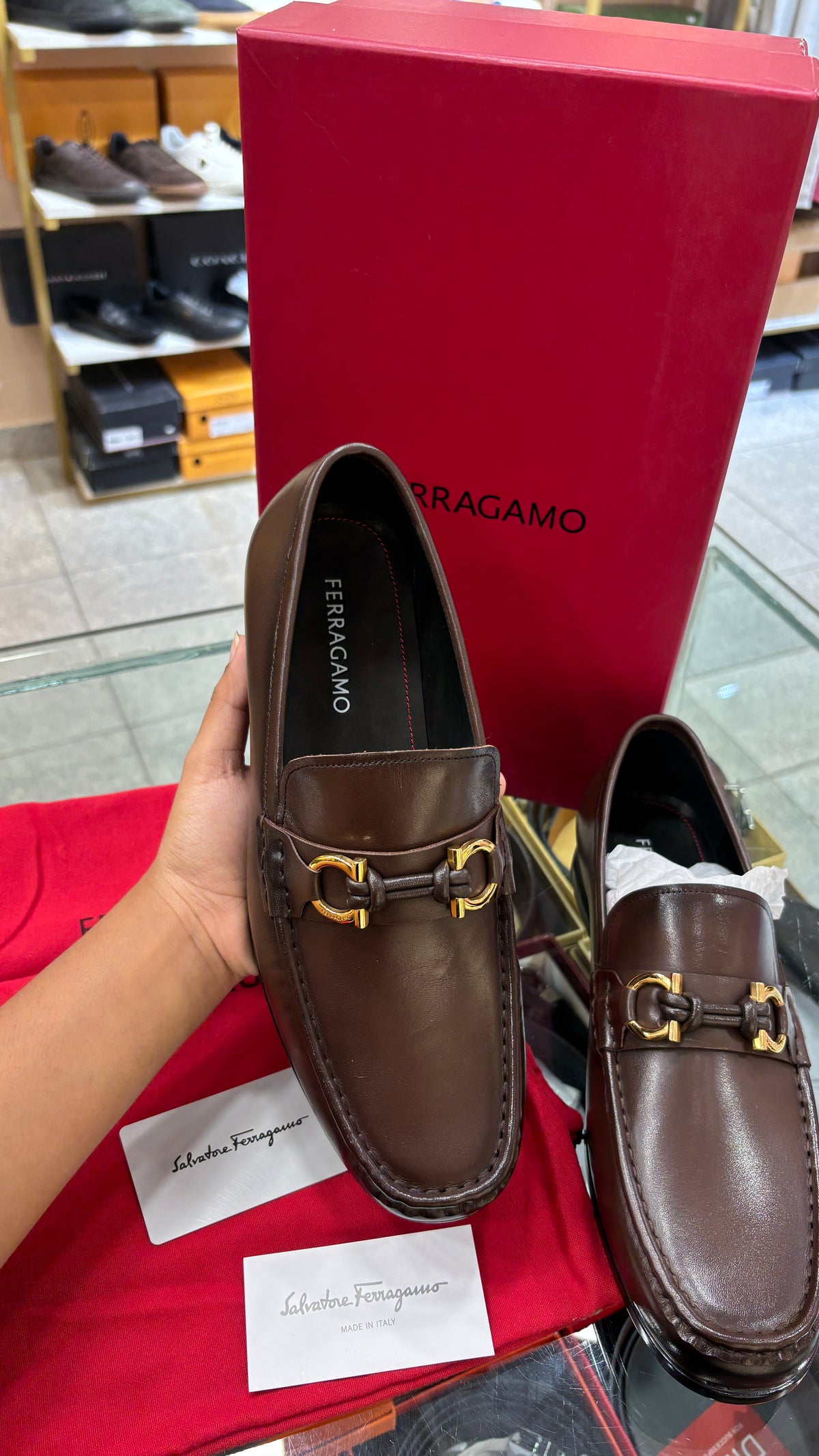 Signature Brown Buckled Leather