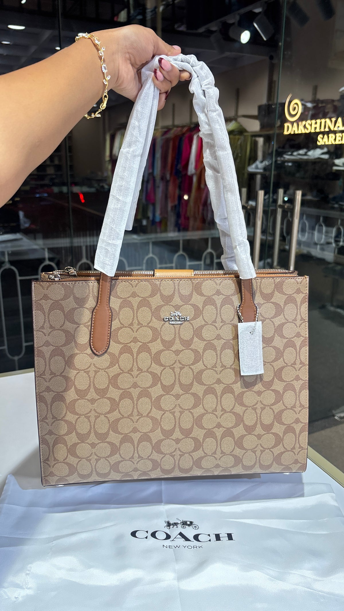 Structured Signature tote bag