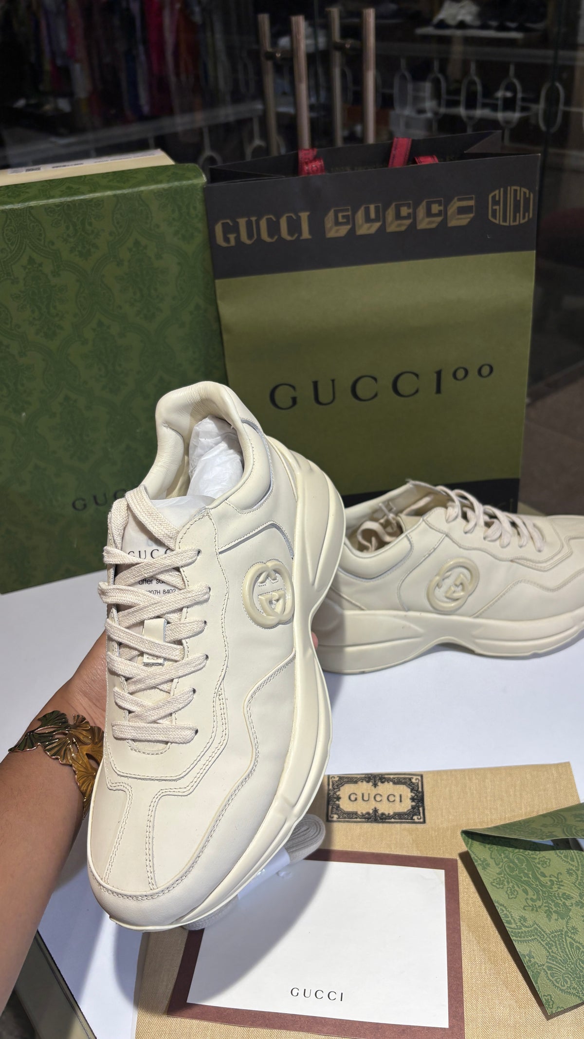 Off-White leather Low-Top Chunky Sneakers