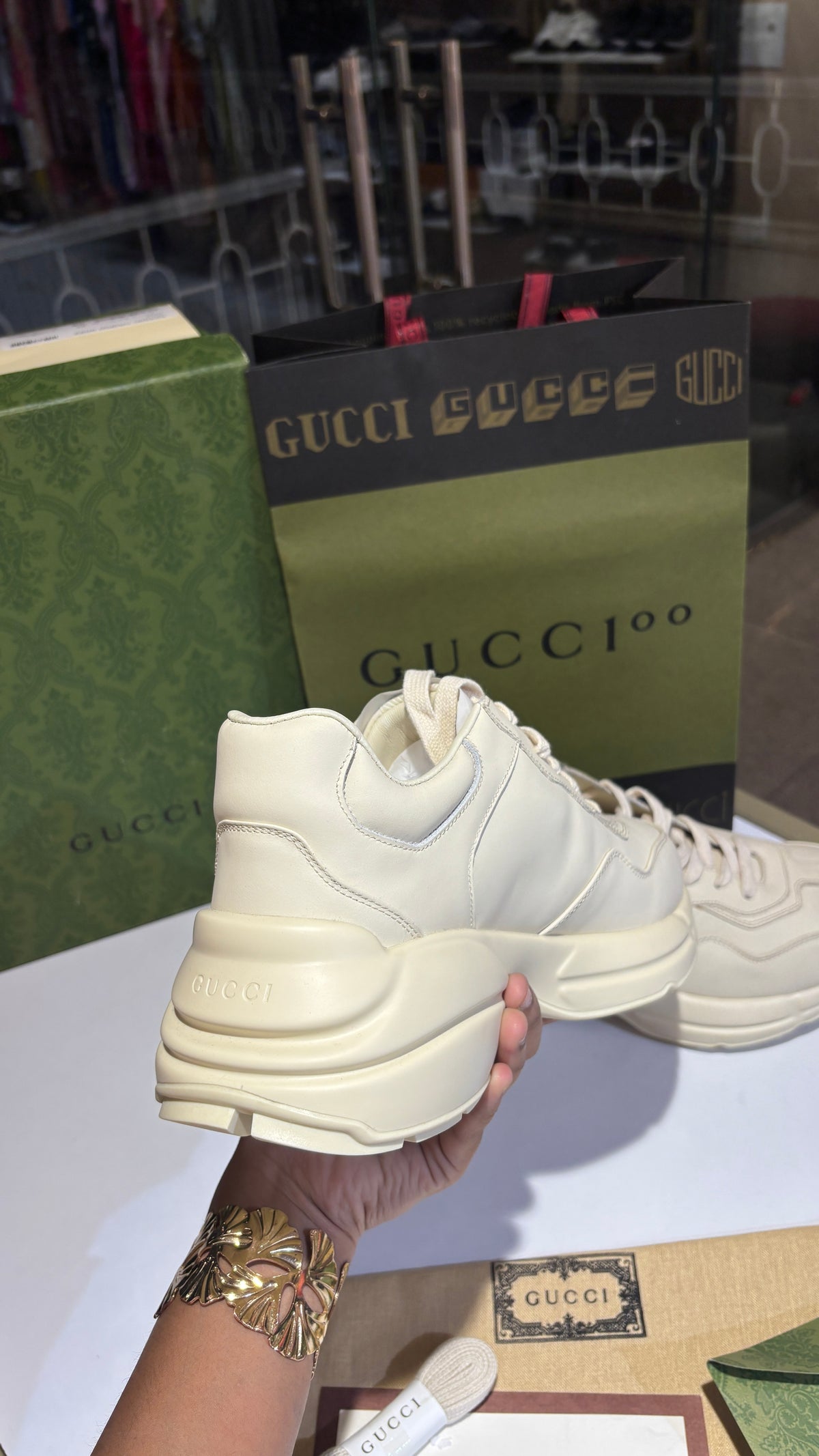 Off-White leather Low-Top Chunky Sneakers