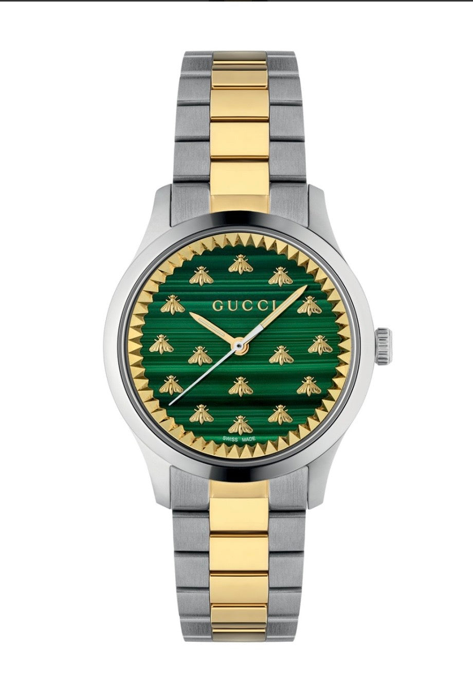 YA1265042 Signature Green dial bee watch