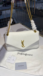 Classic White Quilted Shoulder Bag