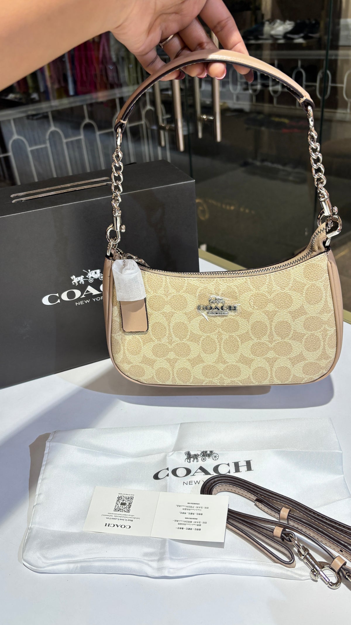 Beige Monogram Shoulder bag