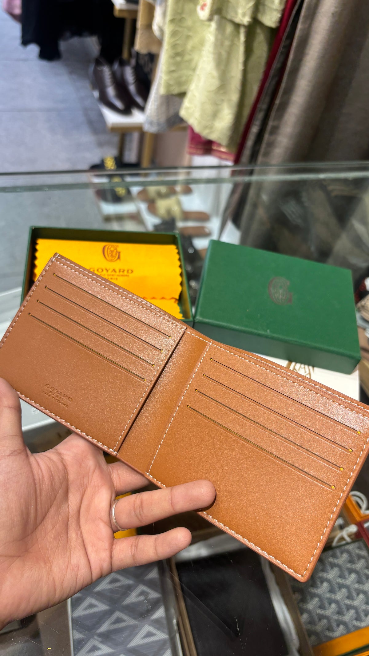 Signature monogram brown men’s wallet