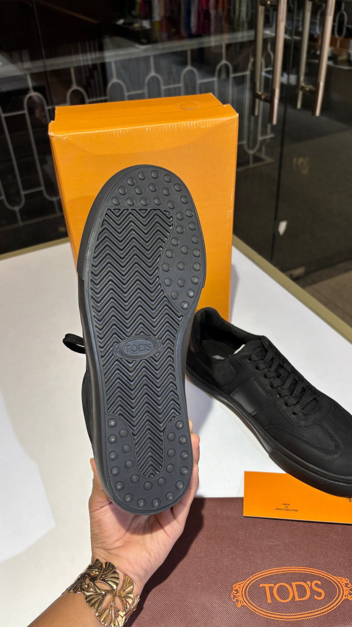 Black Suede Low-Top Sneakers