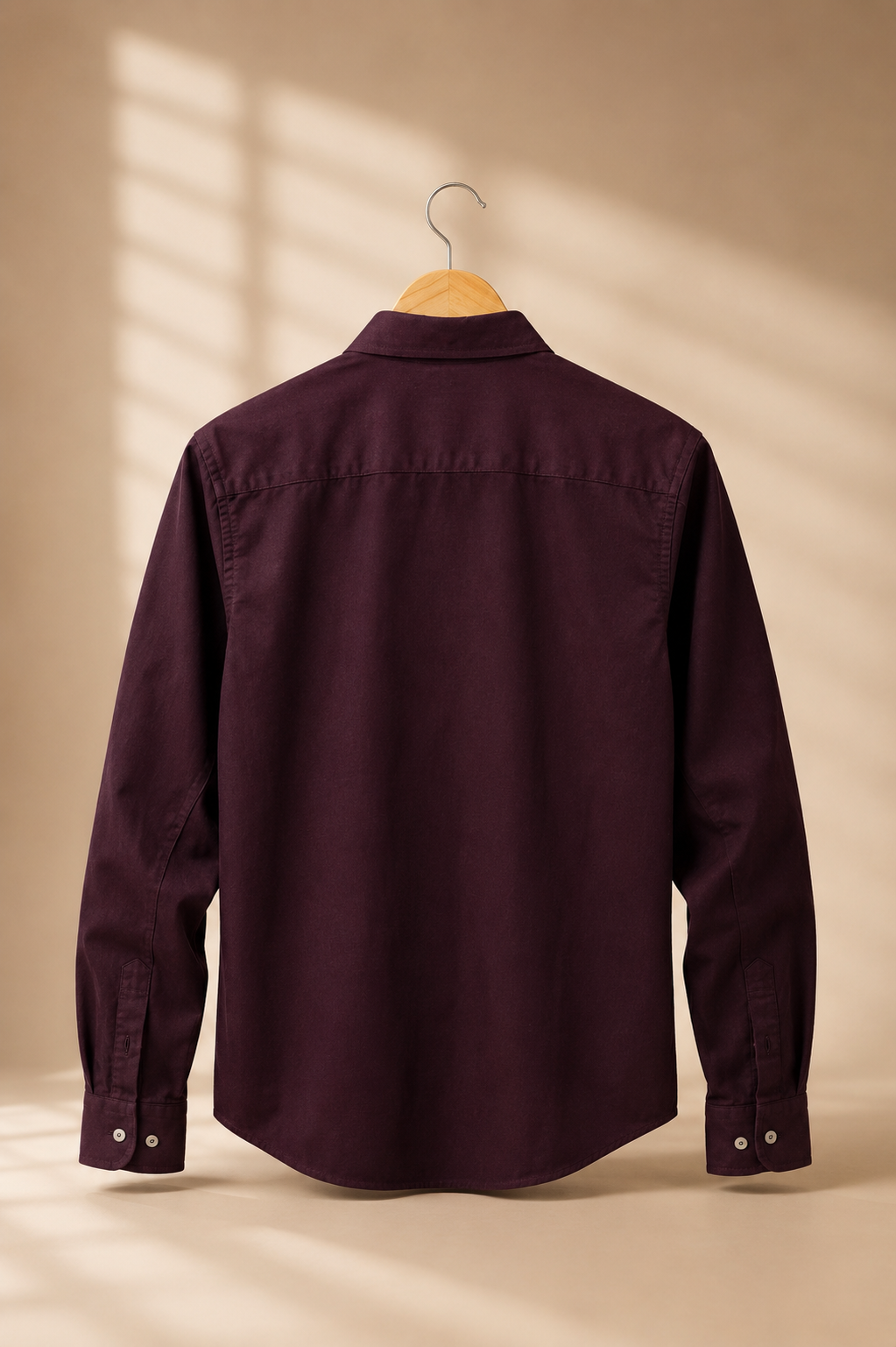 Premium Burgundy Long-Sleeves Shirt