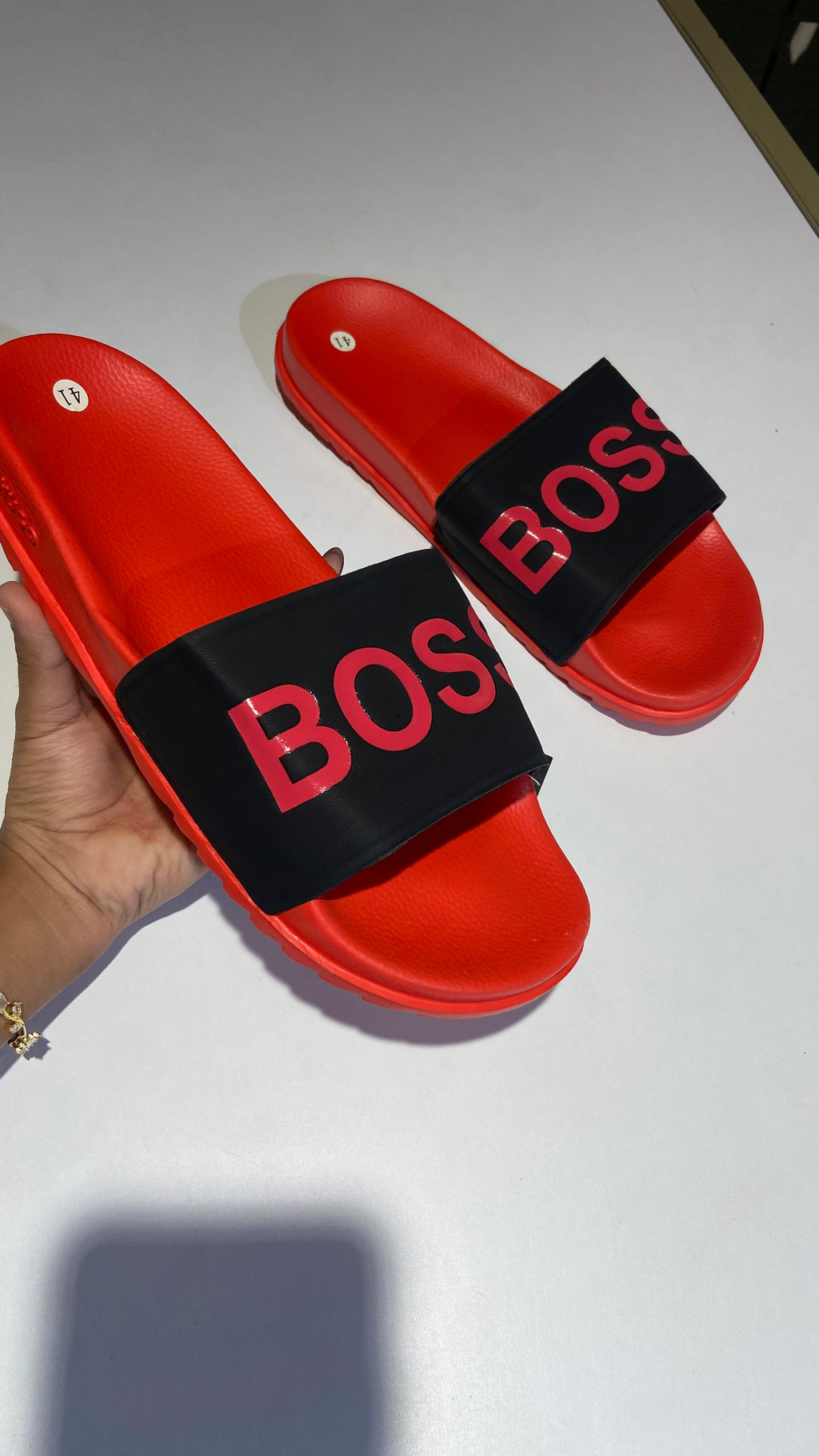 Classic Red & Black Causal Slide