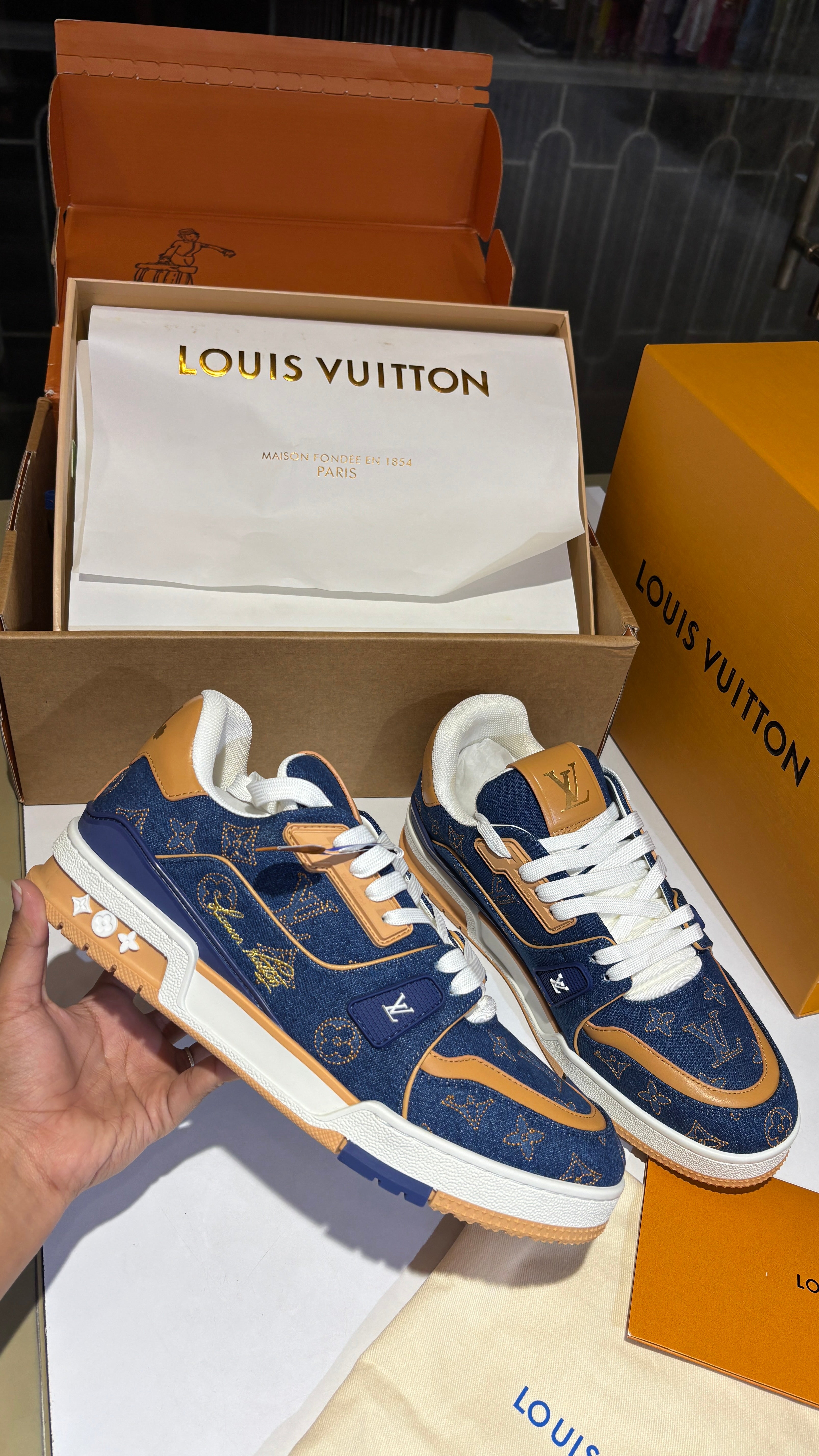 Signature Monogram Denim Sneaker