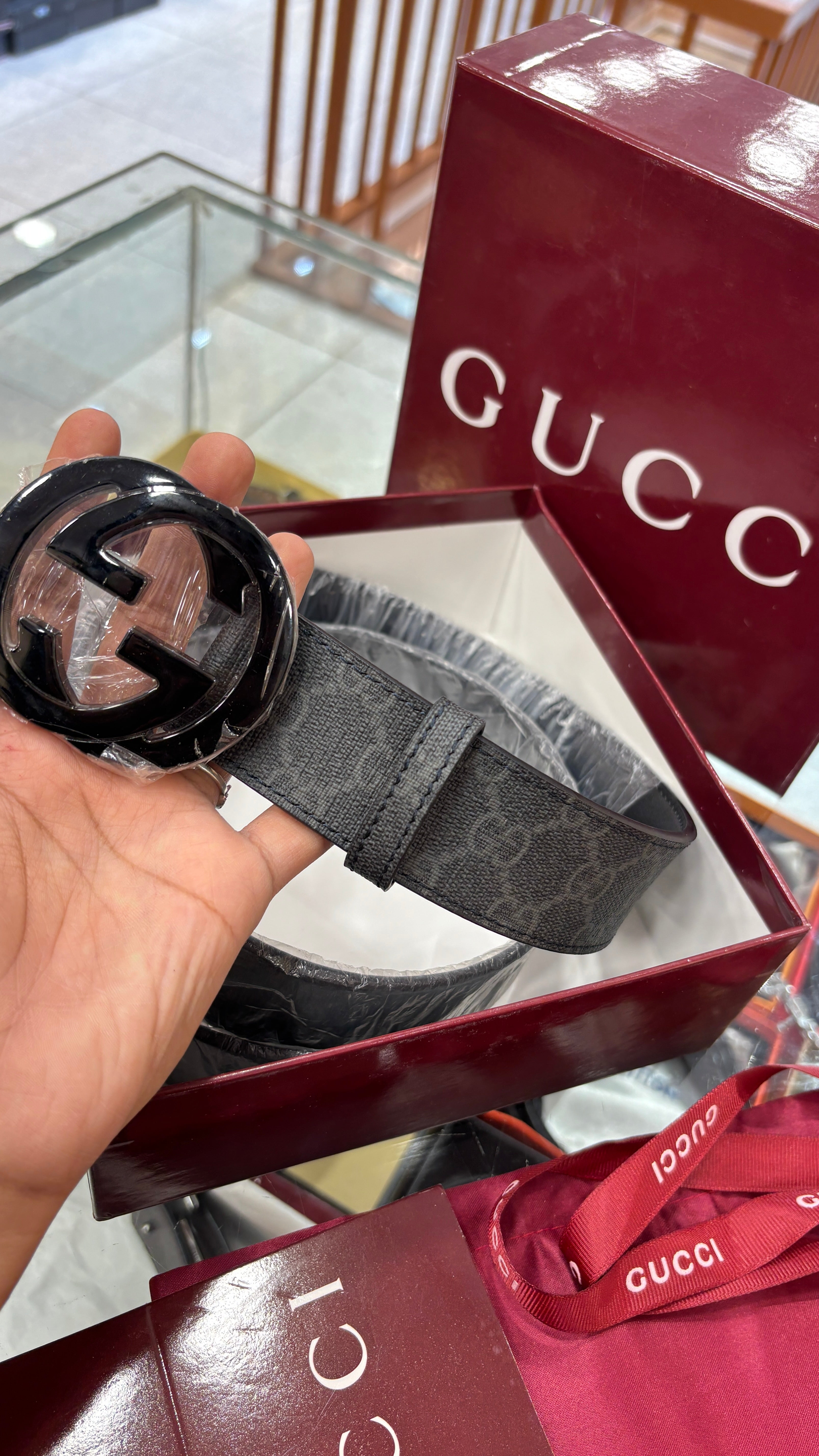 Classic Monogram Leather Belt