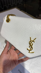 Classic White Quilted Shoulder Bag