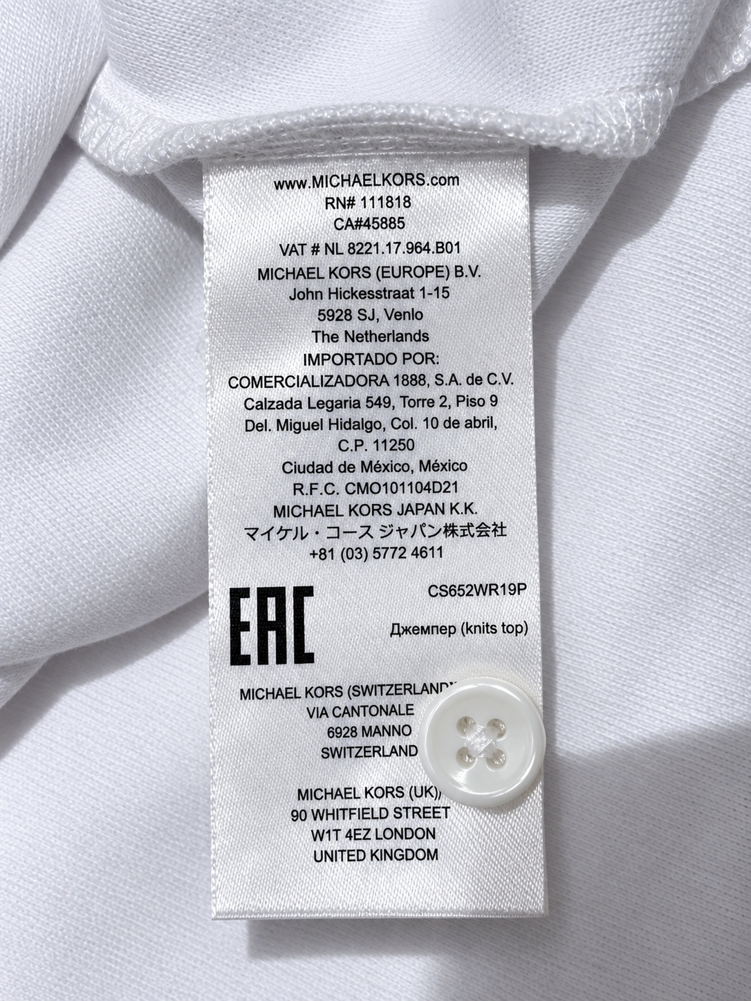 White Minimalist Polo T-Shirt with Contrast Collar Detail