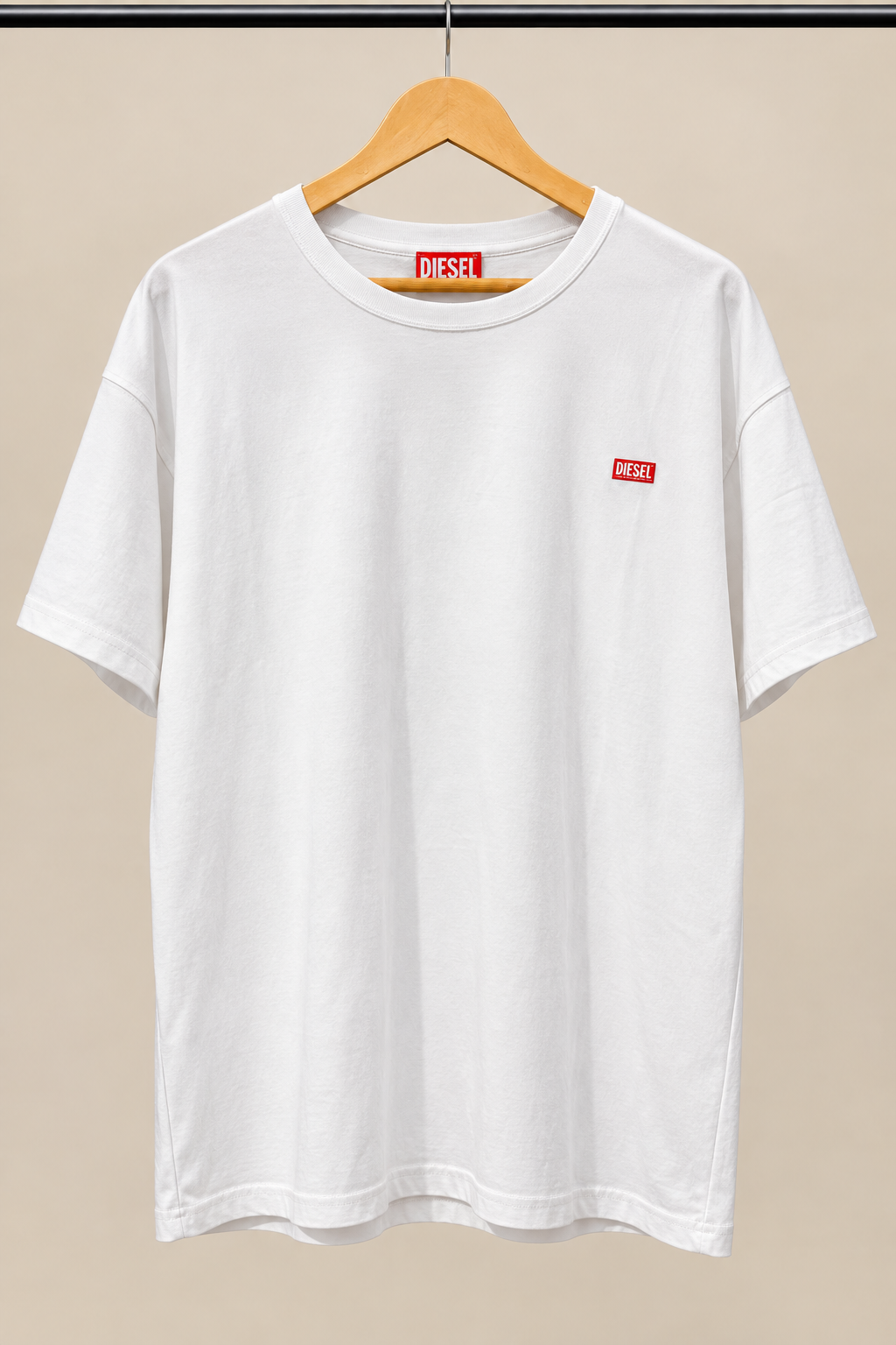White Classic Crew Neck Logo T-Shirt