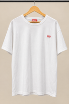 White Classic Crew Neck Logo T-Shirt