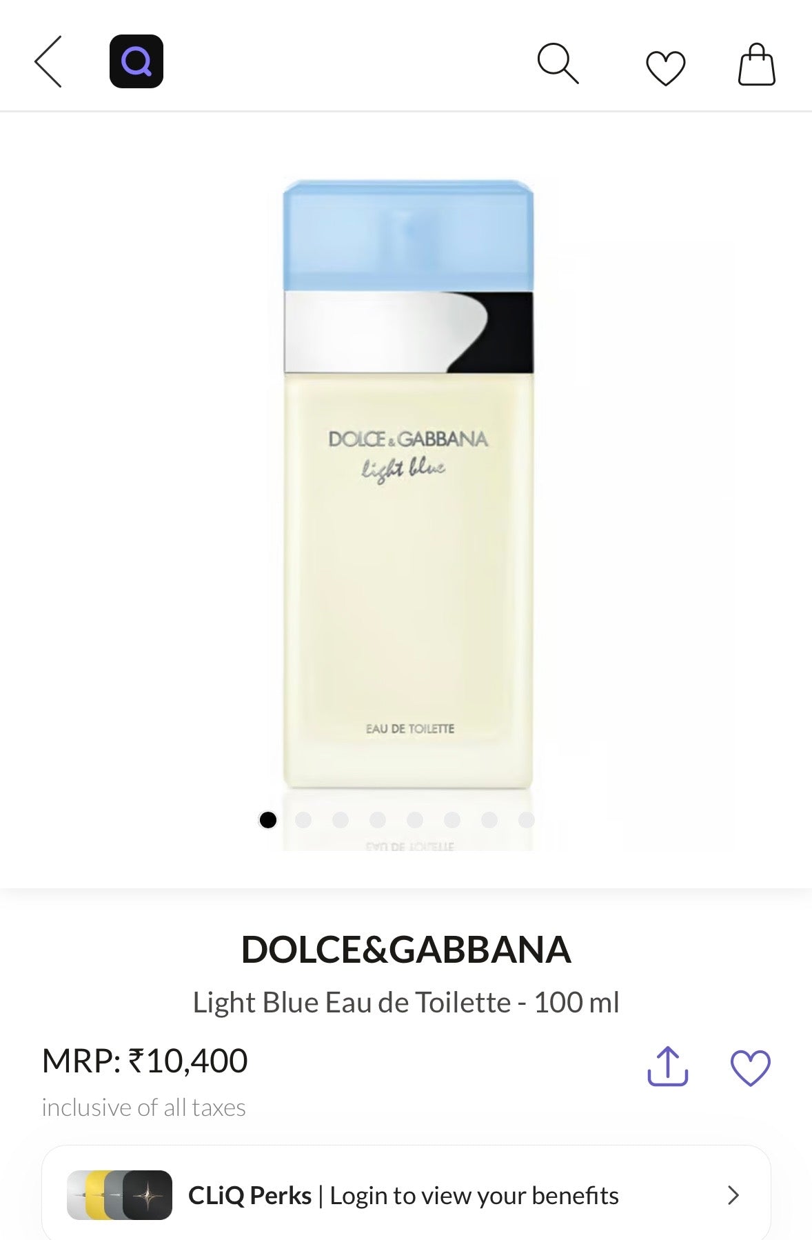 Light blue genuine tester
