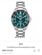 1514208 Runner 3h Analog Watch for Men
