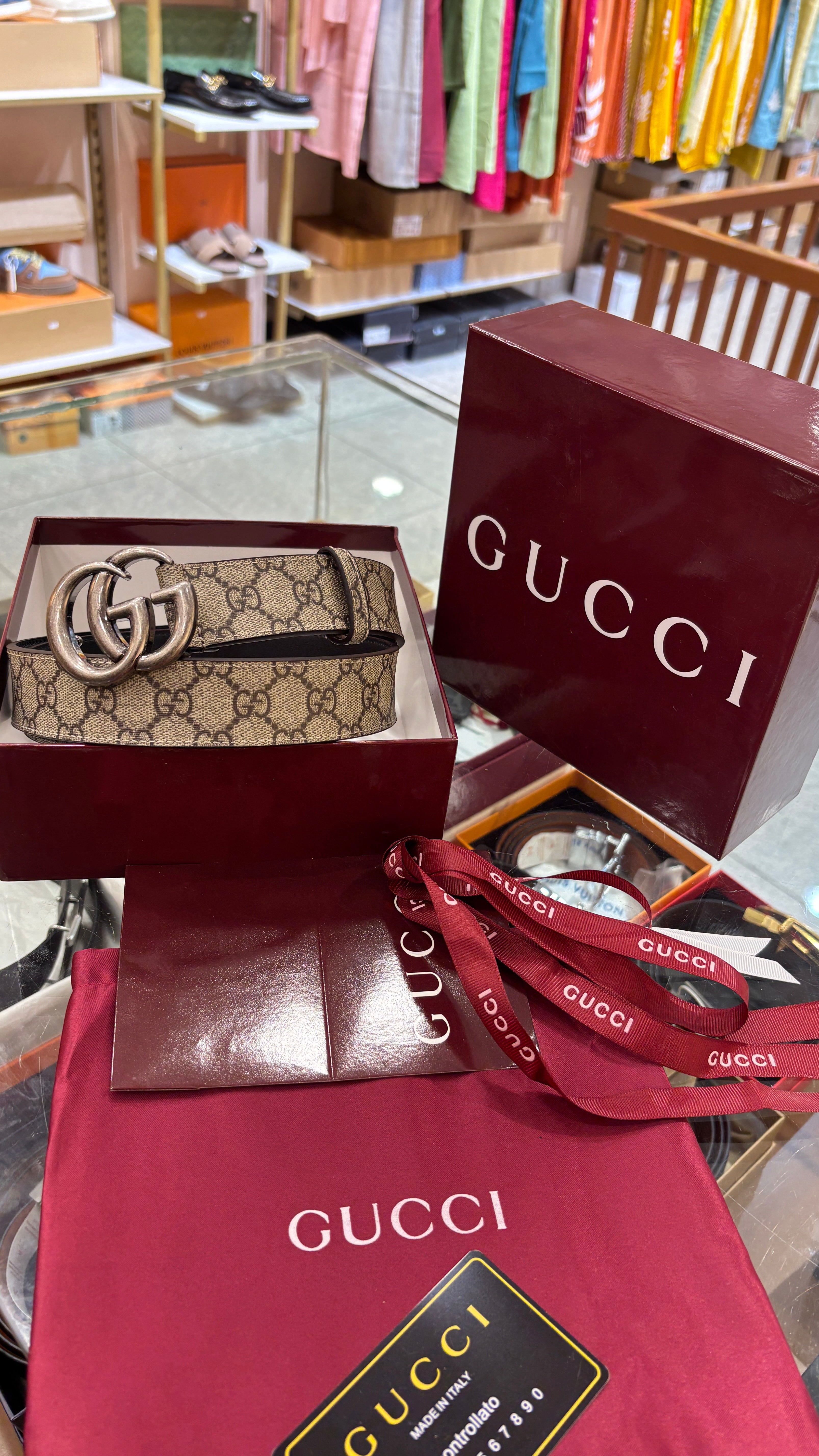 Classic Monogram Leather Belt
