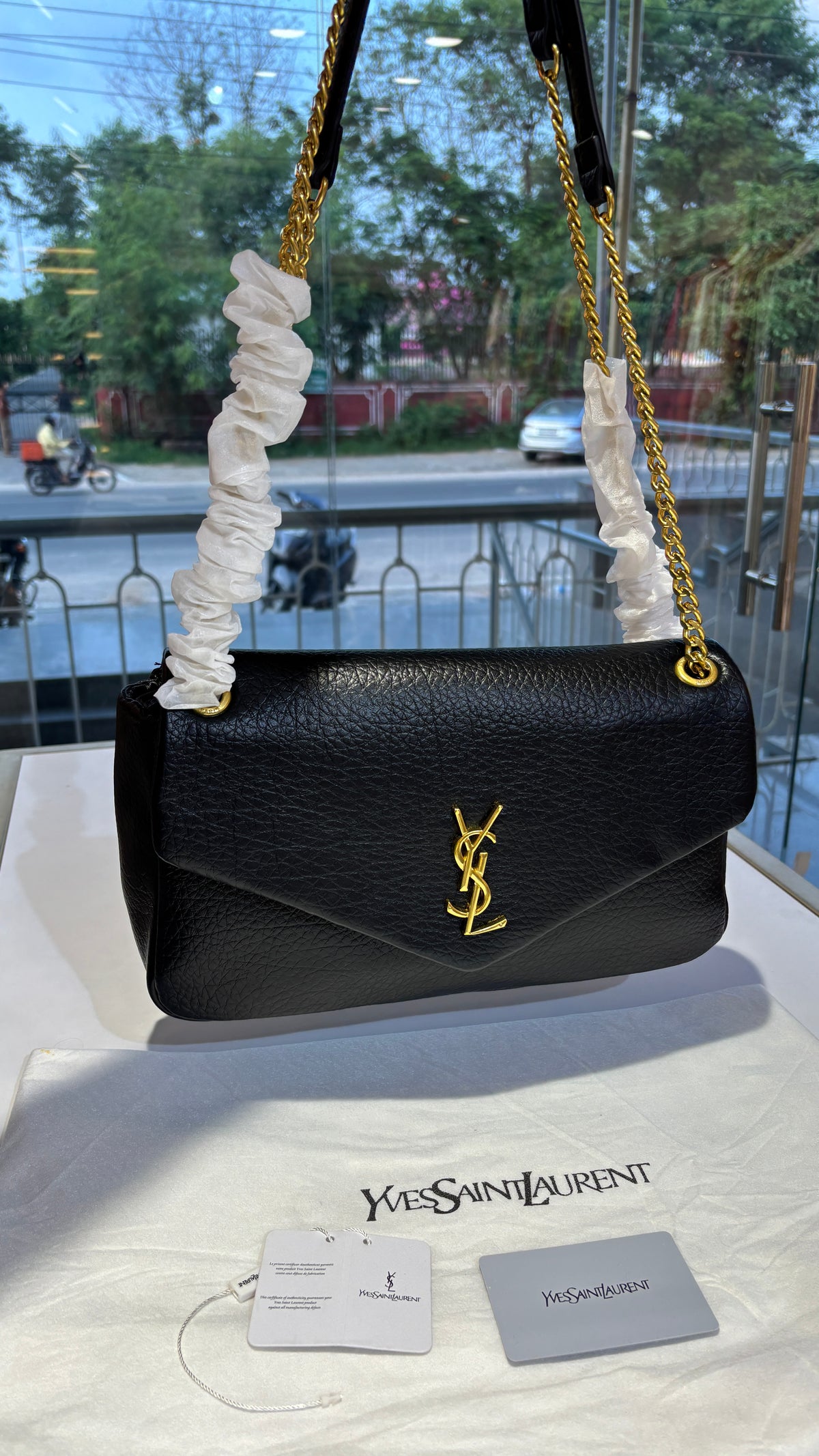 Classic Black Quilted Shoulder Bag