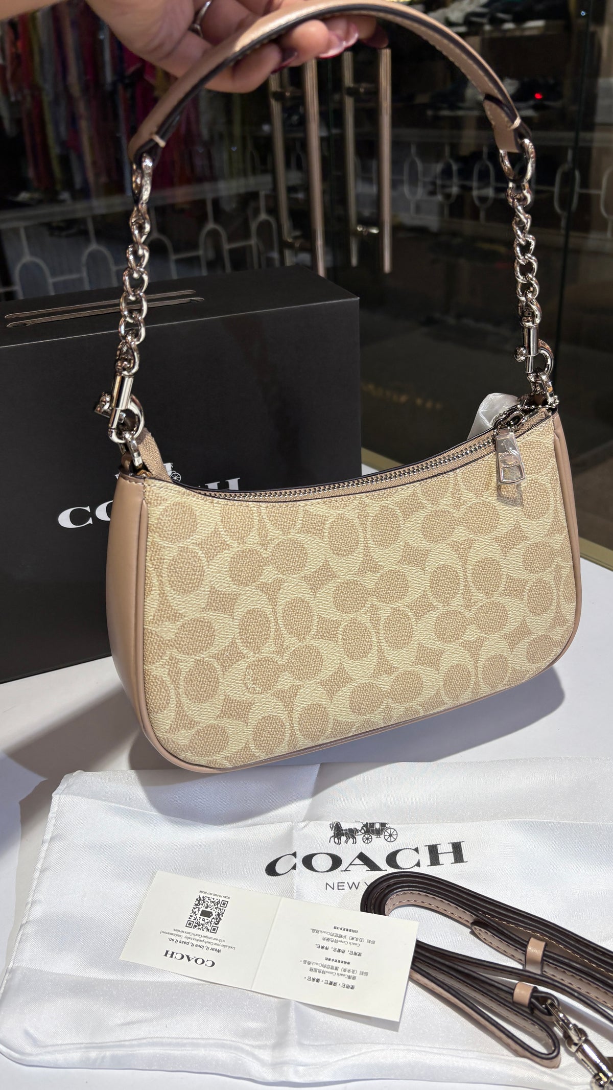 Beige Monogram Shoulder bag