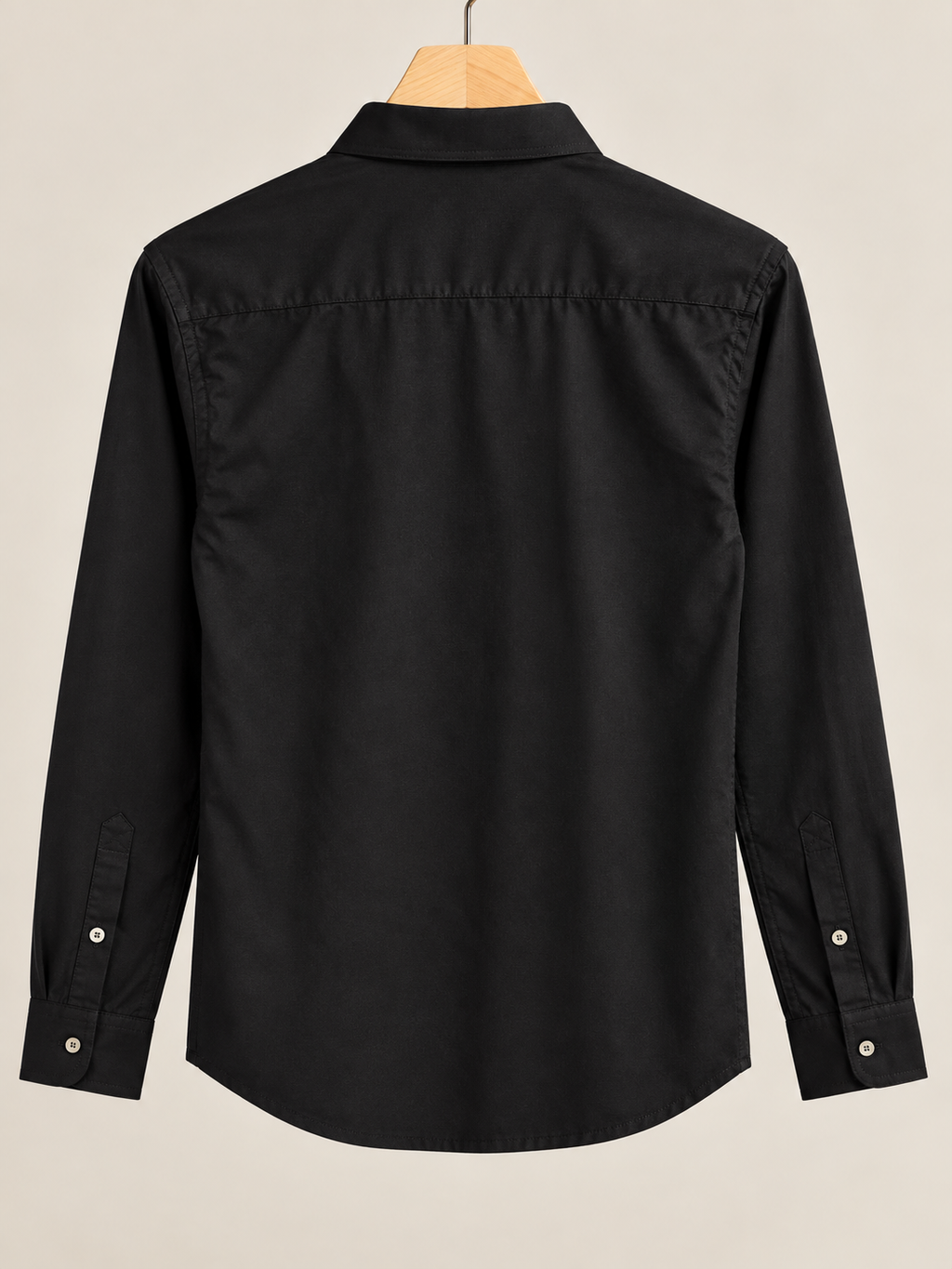 Classic Black Full-Sleeve Button-Down Shirt