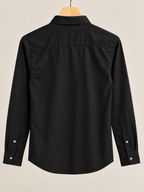 Classic Black Full-Sleeve Button-Down Shirt