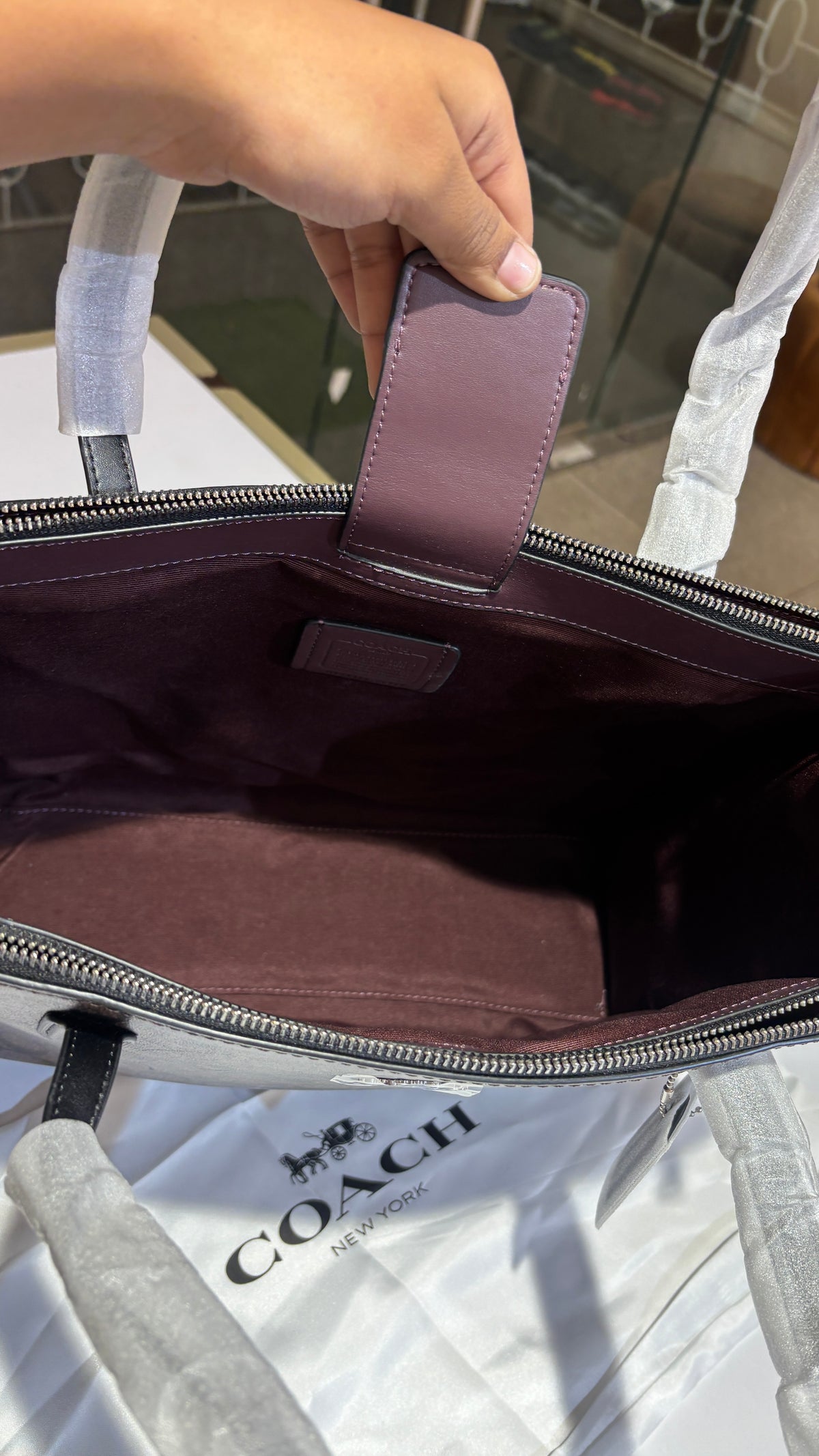 Structured Monogram Tote Bag