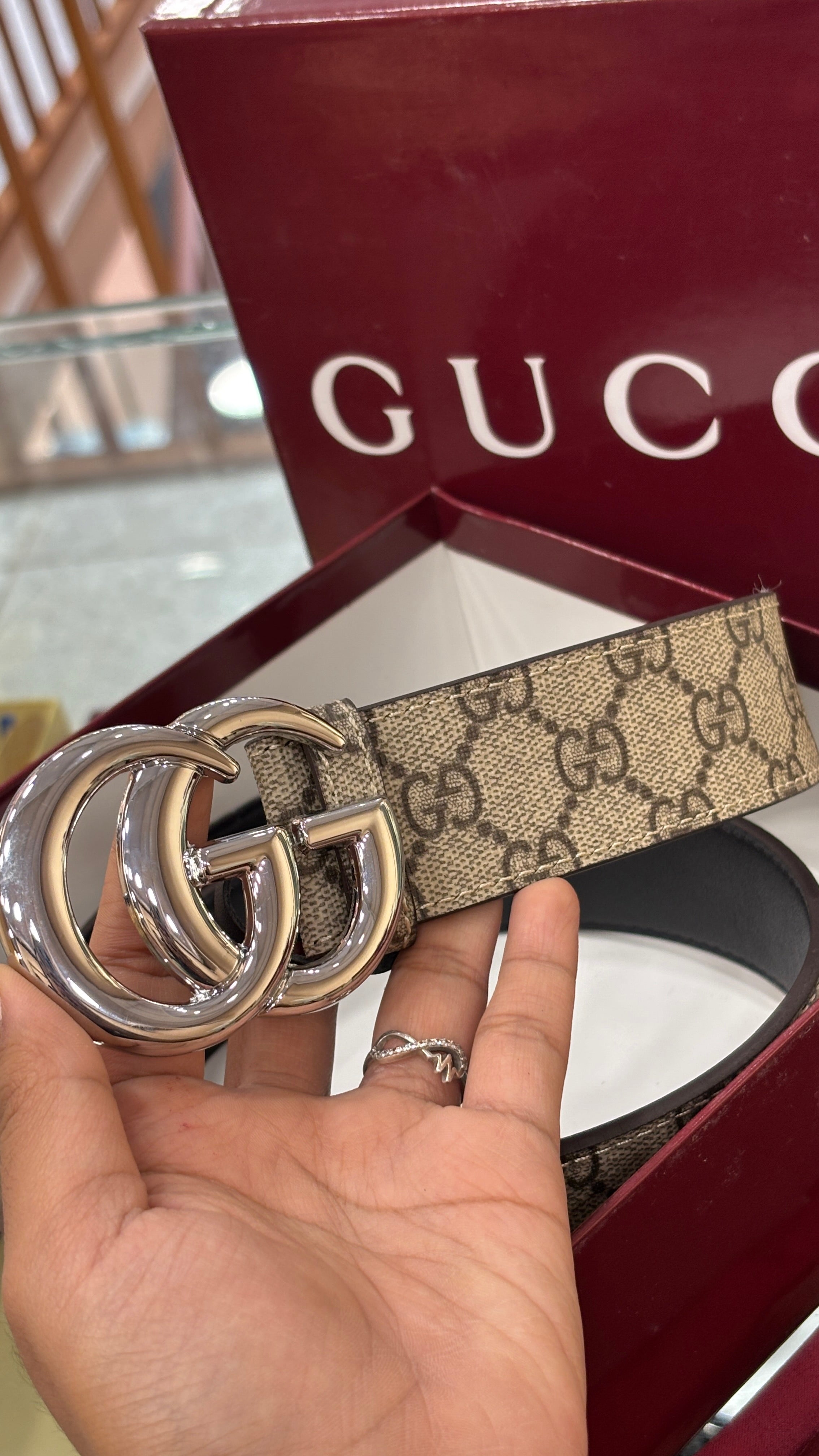 Classic Monogram Leather Belt