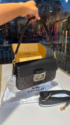 Structured monogram tabby bag with detachable straps