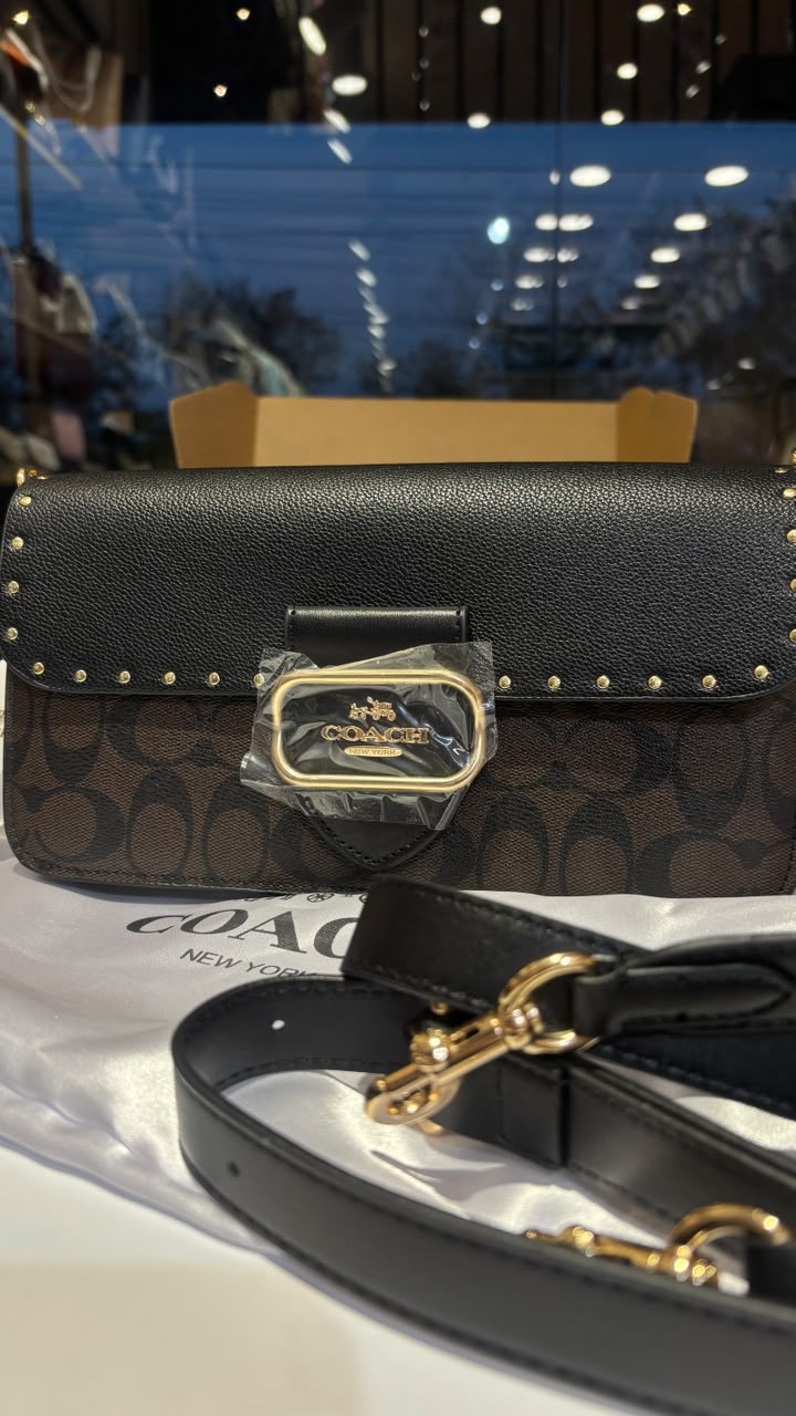 Structured monogram tabby bag with detachable straps