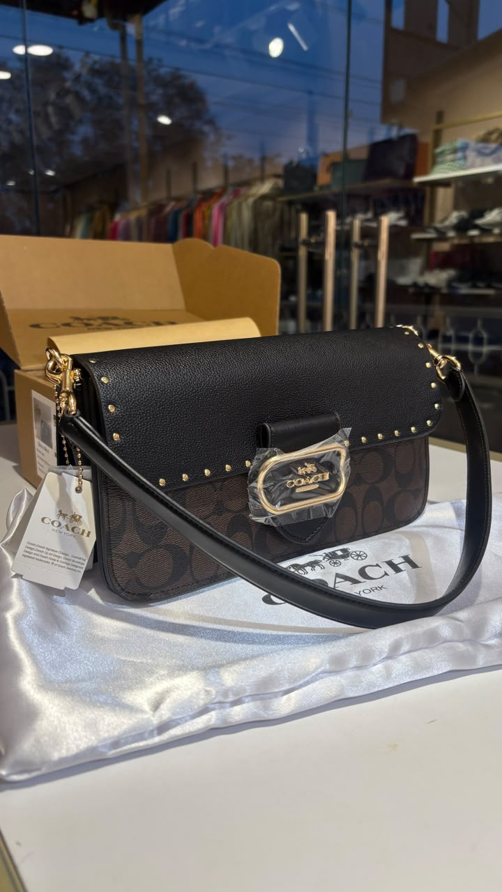 Structured monogram tabby bag with detachable straps